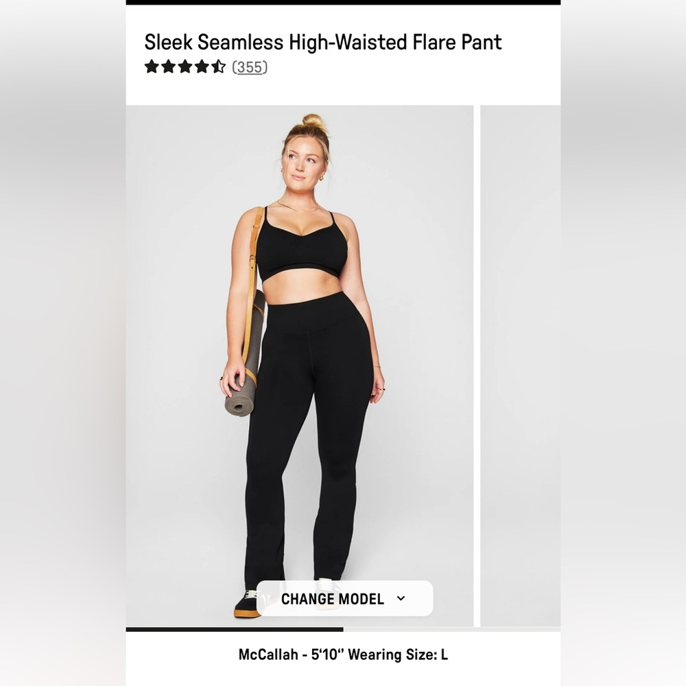 Fabletics Sleek Seamless High-Waisted Flare Pant